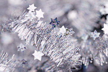 Image showing Tinsel. Christmas decoration.