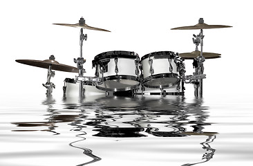 Image showing sinking drum kit