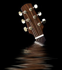 Image showing Guitar headstock