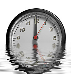 Image showing sinking frontal clock face