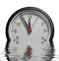 Image showing sinking frontal clock face