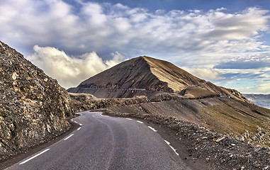 Image showing Road to Cime de la Bonnette