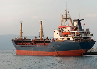 Image showing Cargo ship at the port