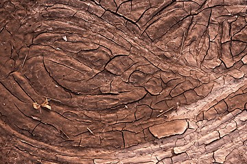 Image showing Dry soil closeup before rain