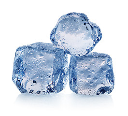 Image showing Three pieces of ice