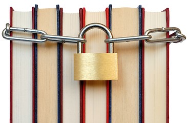 Image showing Books and Chain