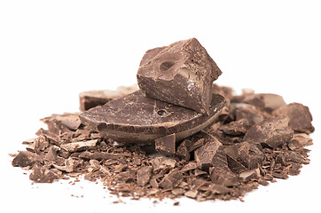 Image showing Chocolate pieces