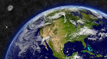 Image showing North America on planet Earth