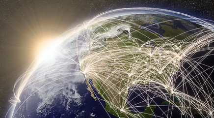 Image showing Network over North America