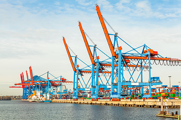 Image showing Port terminal for loading and offloading ships