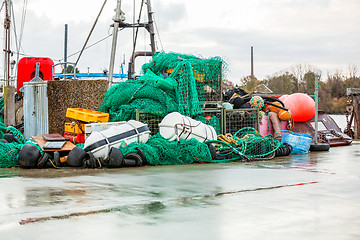 Image showing Fishing boat in harbour