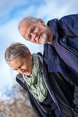 Image showing happy senior couple elderly people together outdoor