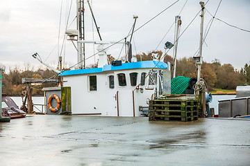Image showing Fishing boat in harbour