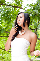 Image showing attractive young asian woman beauty portrait 