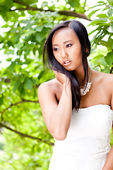 Image showing attractive young asian woman beauty portrait 