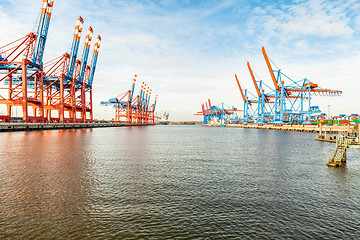 Image showing Port terminal for loading and offloading ships