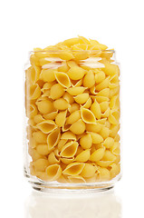 Image showing Pasta in glass pot