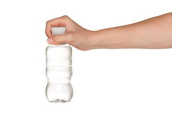 Image showing Hand with bottle of water