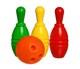 Image showing Toy bowling