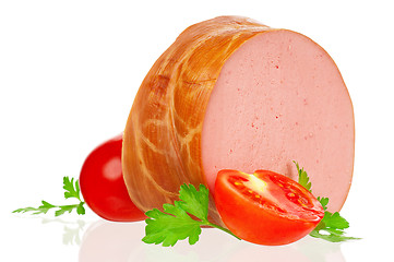 Image showing Boiled sausage