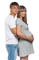 Image showing Pregnant woman with husband