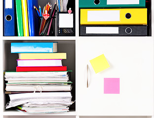 Image showing Folders on shelves