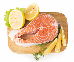 Image showing  Fresh Raw Salmon