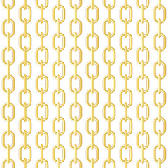 Image showing Gold chain seamless vector background.