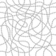 Image showing metal chain seamless vector background.