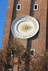 Image showing Italy. Venice. Chiesa dei Santi Apostoli church. Clock-tower