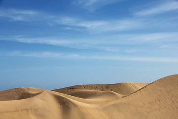 Image showing Spain. Gran Canaria island. Dunes of Maspalomas