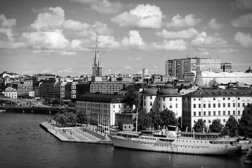 Image showing Stockholm black white