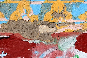 Image showing Colorful wall background