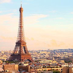 Image showing Paris sunset