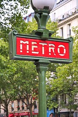 Image showing Paris Metro