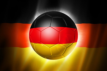 Image showing Soccer football ball with Germany flag