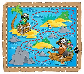 Image showing Treasure map theme image 7