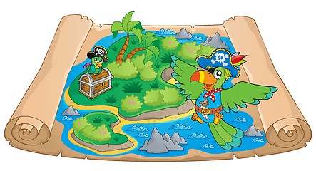 Image showing Treasure map theme image 6