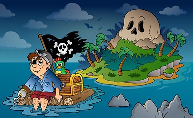 Image showing Theme with pirate skull island 5