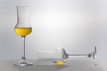 Image showing Two Grappa glasses