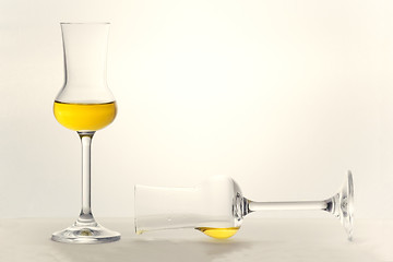 Image showing Two Grappa glasses