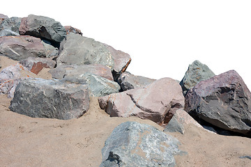 Image showing Rocks on the shore