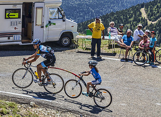 Image showing Cycling in Pyrenees