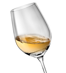Image showing Wave in wineglass