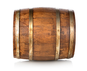 Image showing Barrel made of wood