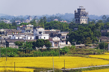 Image showing Kaiping Diaolou and Villages in China 