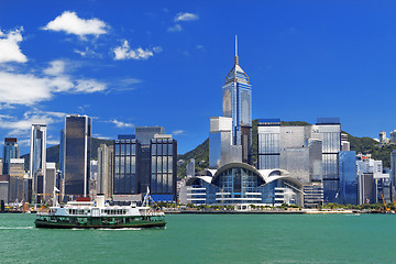 Image showing Hong Kong harbour at day 