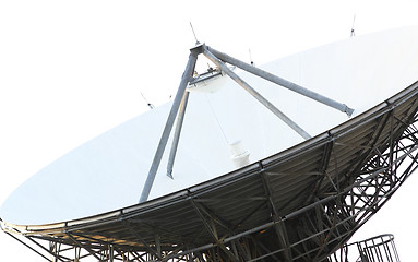 Image showing Satellite Communications Dishes on top of TV Station