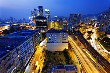 Image showing urban downtown in Hong Kong 