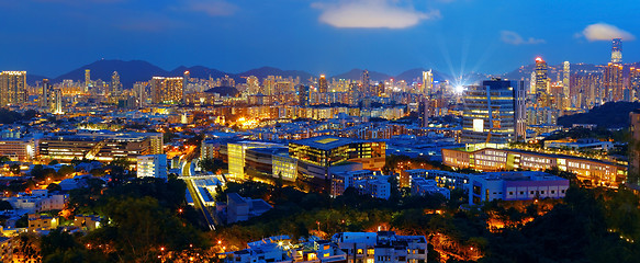 Image showing hongkong city night